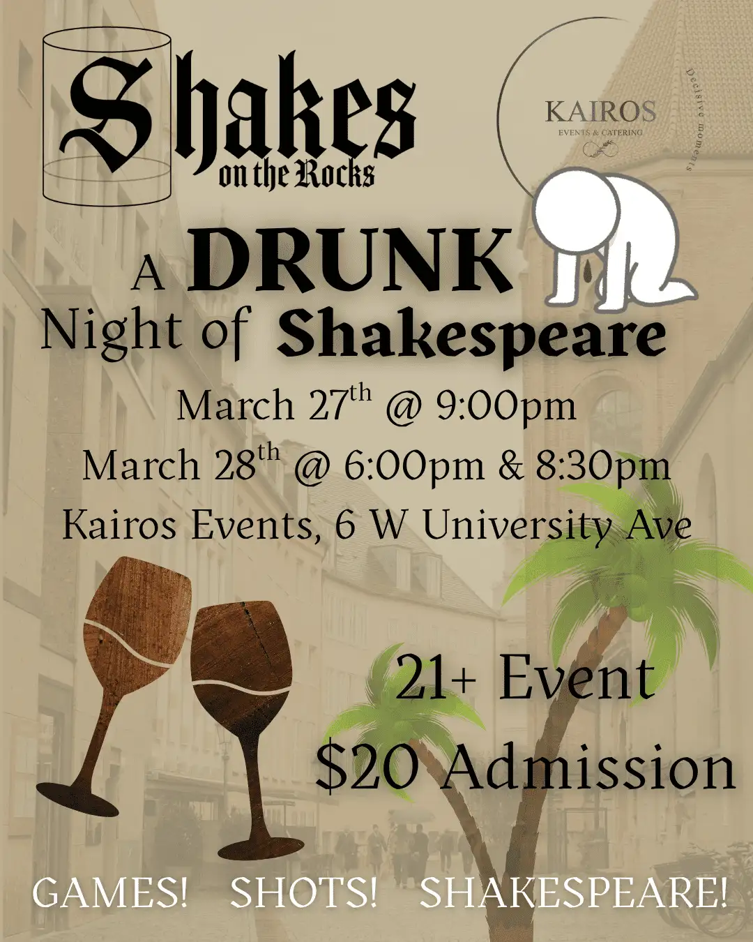 DRUNK SHAKESPEARE AT KAIROS