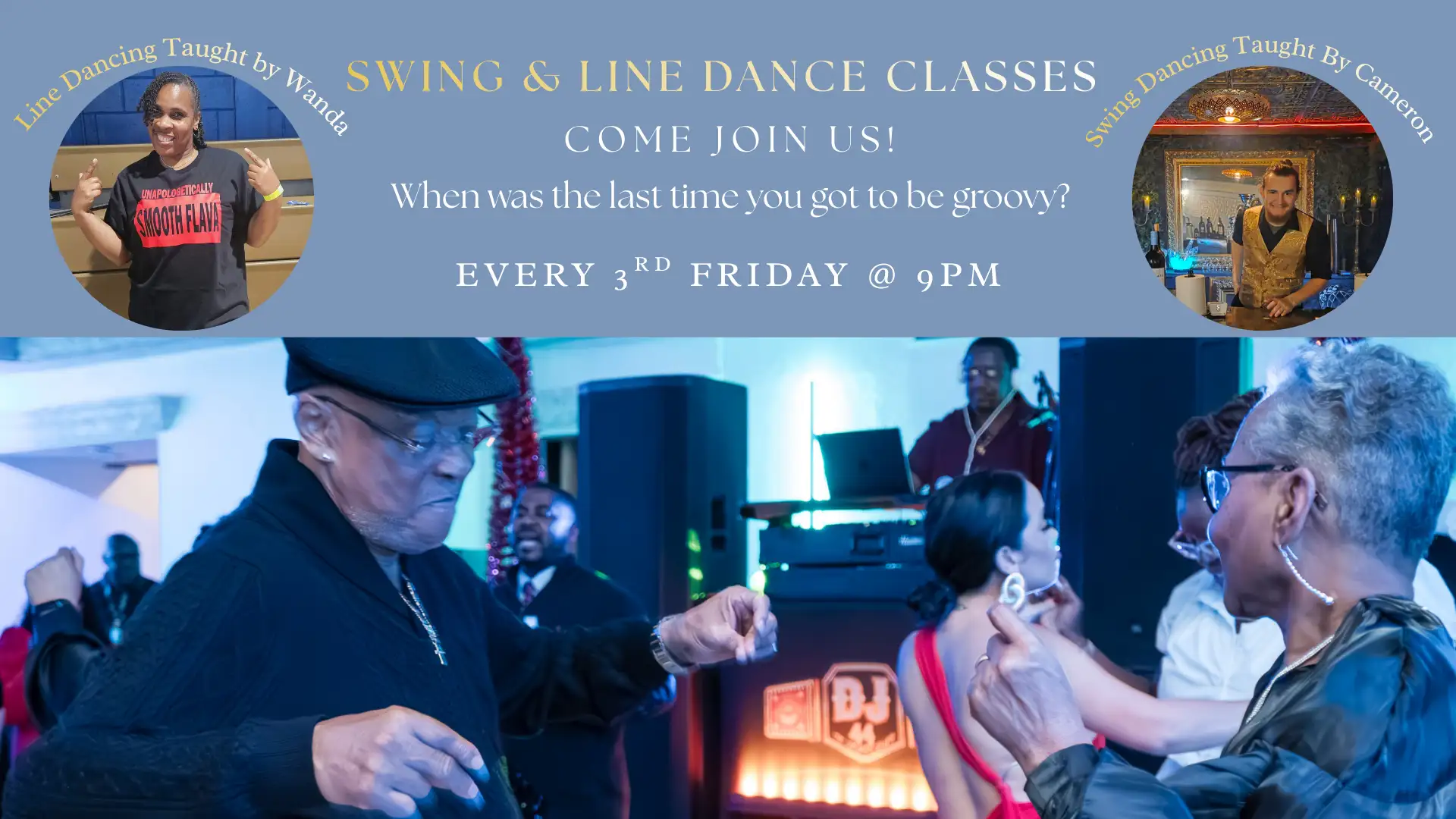 Swing & Line Dancing Classes AT KAIROS!!!
